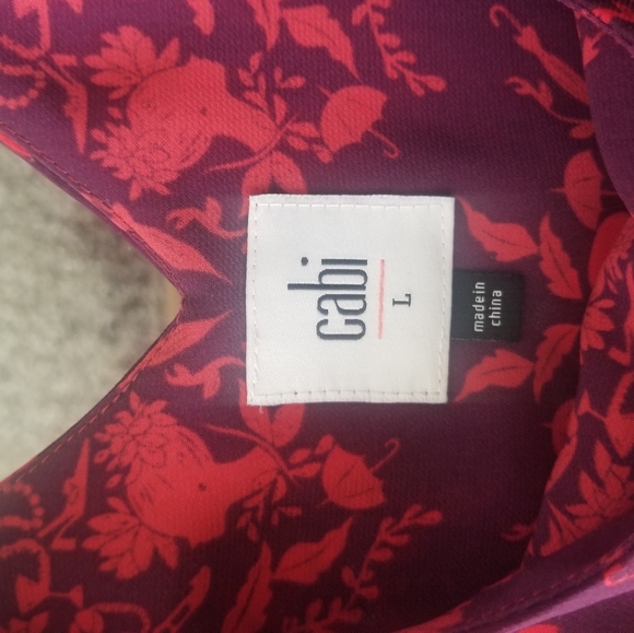 CAbi Sleeveless Tank Top Red Purple Women's Large - Picture 11 of 12